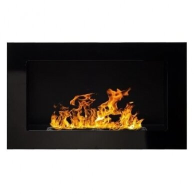 BIOHEAT 650x400 TUV BLACK bioethanol fireplace wall-mounted-insert 2