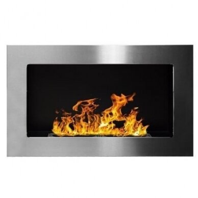 BIOHEAT 650x400 TUV INOX bioethanol fireplace wall-mounted-insert 3
