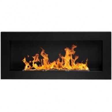 BIOHEAT 900x400 TUV BLACK bioethanol fireplace wall-mounted-insert 3