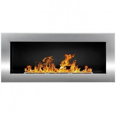 BIOHEAT 900x400 TUV INOX bioethanol fireplace wall-mounted-insert 3