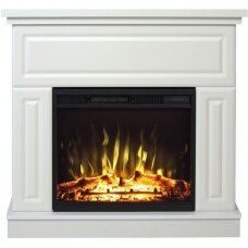 AFLAMO KEMI WHITE LED 60 free standing corner electric fireplace
