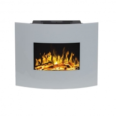AFLAMO MALIBU 24 WHITE electric fireplace wall-mounted