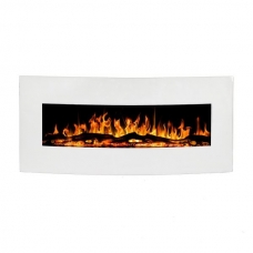 AFLAMO MALIBU 36 WHITE electric fireplace wall-mounted