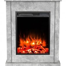AFLAMO POKER CONCRETE LED free standing electric fireplace