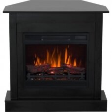 AFLAMO VIGO BLACK LED 60 3D free standing corner electric fireplace