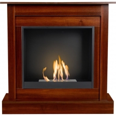 AFLAMO VIGO WALNUT BIO 60 free standing bioethanol fireplace