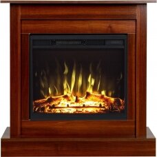 AFLAMO VIGO WALNUT LED 60 free standing corner electric fireplace