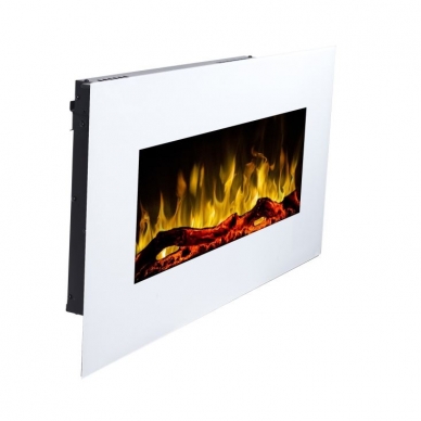 AFLAMO ALBION 33 WHITE electric fireplace wall-mounted 1