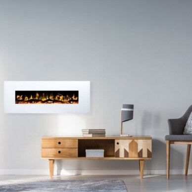AFLAMO ALBION 42 WHITE electric fireplace wall-mounted