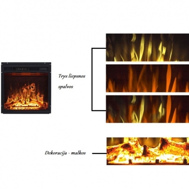 AFLAMO LED 80 electric fireplace insert 2