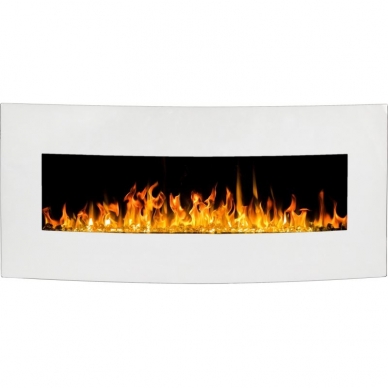 AFLAMO MALIBU 36 WHITE electric fireplace wall-mounted 1
