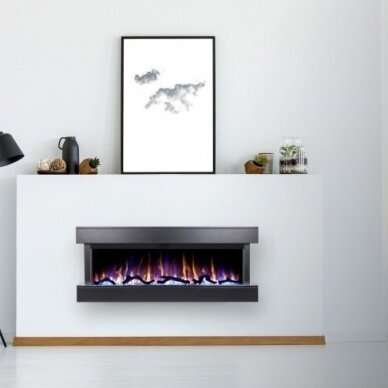 AFLAMO MODENA BLACK electric fireplace wall-mounted