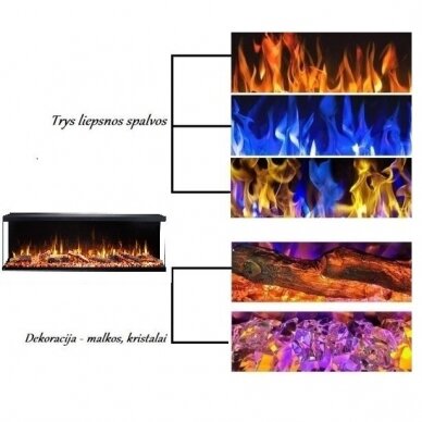 AFLAMO UNIQUE 100 NH electric fireplace wall-mounted-insert 6