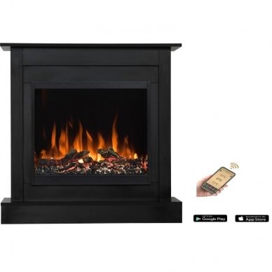 AFLAMO VIGO BLACK 60 NH free standing electric fireplace