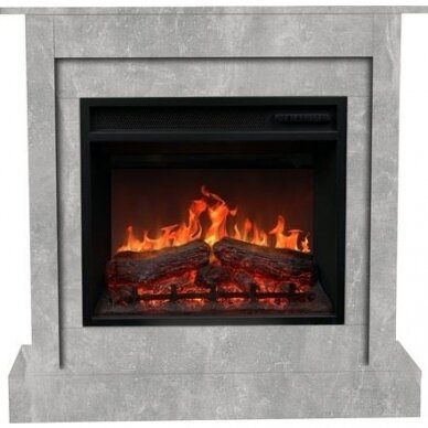 AFLAMO VIGO CONCRETE 3D free standing electric fireplace