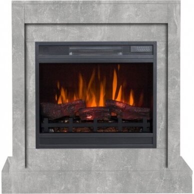 AFLAMO VIGO MODERN CONCRETE 3D free standing electric fireplace