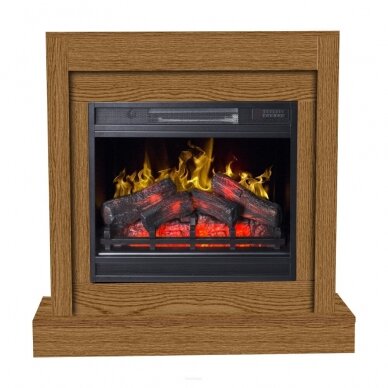 AFLAMO VIGO MODERN OAK 3D free standing electric fireplace