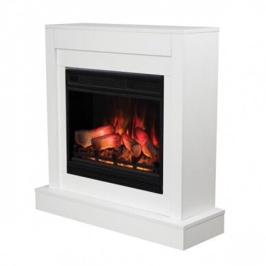 AFLAMO VIGO MODERN WHITE 3D free standing electric fireplace 2