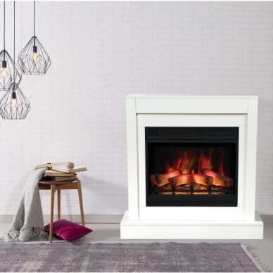 AFLAMO VIGO MODERN WHITE 3D free standing electric fireplace