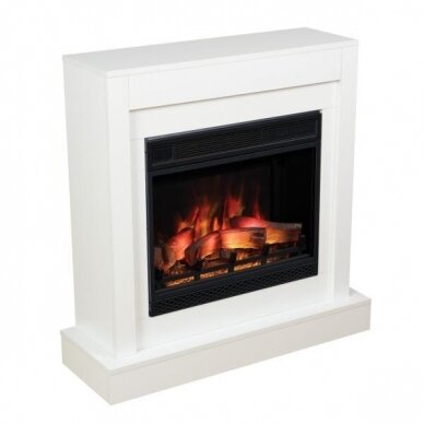 AFLAMO VIGO MODERN WHITE 3D free standing electric fireplace 1