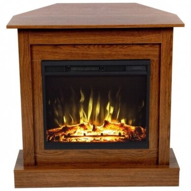 AFLAMO VIGO OAK LED 60 free standing corner electric fireplace