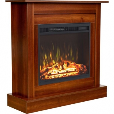 AFLAMO VIGO WALNUT free standing electric fireplace 1