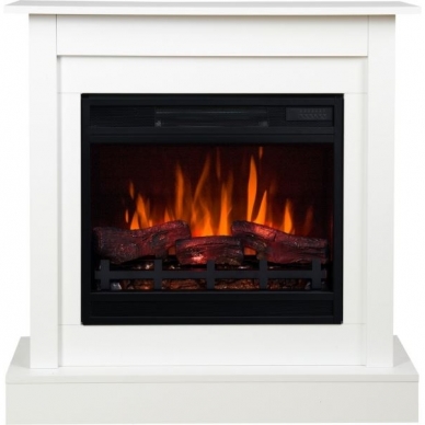 AFLAMO VIGO WHITE 3D free standing electric fireplace 1