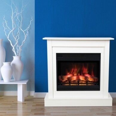 AFLAMO VIGO WHITE 3D free standing electric fireplace