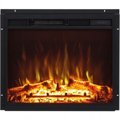 AFLAMO VIGO BLACK LED 60 free standing corner electric fireplace 3
