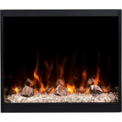 AFLAMO VIGO BLACK 60 NH free standing electric fireplace 11