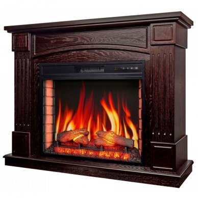 ARFLAME BOSTON AFS28S DARK NUT free standing electric fireplace 2