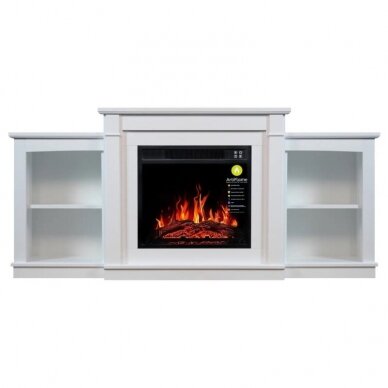 ARFLAME FASHION AF18 WHITE BIANCO free standing electric fireplace 1