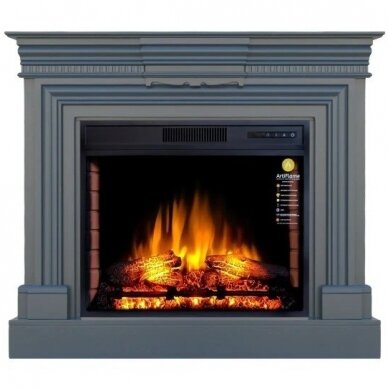 ARFLAME LESTER AFS28S GREY GRAFIT free standing electric fireplace 2