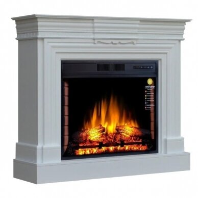 ARFLAME LESTER AFS28S WHITE BIANCO free standing electric fireplace 1
