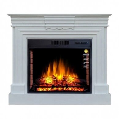 ARFLAME LESTER AFS28S WHITE BIANCO free standing electric fireplace 2