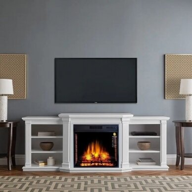 ARFLAME PARLIAMENT AFS28S WHITE BIANCO free standing electric fireplace 1
