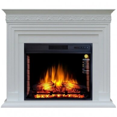 ARFLAME PRATELLA AFS28S WHITE BIANCO free standing electric fireplace 1