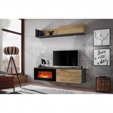 ASM DALLAS E ANFS DLE living room furniture with electric fireplace