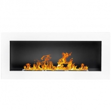 BIOHEAT 900x400 TUV WHITE LESS bioethanol fireplace wall-mounted-insert