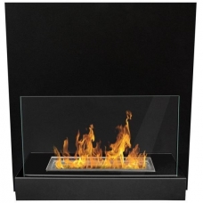 BIOHEAT BOARD BLACK-BLACK bioethanol fireplace wall-mounted