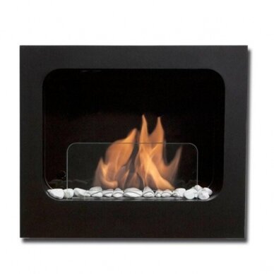 BIO BLAZE COLUMBUS BLACK bioethanol fireplace wall-mounted 2