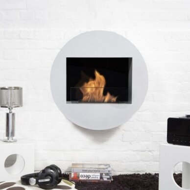 BIO BLAZE QWARA WHITE bioethanol fireplace wall-mounted