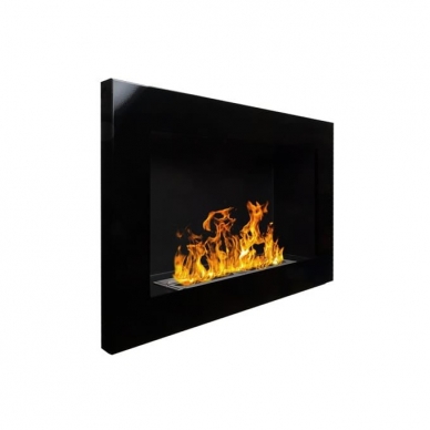 BIOHEAT 650x400 TUV BLACK LESS bioethanol fireplace wall-mounted-insert 1