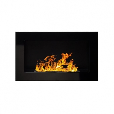 BIOHEAT 650x400 TUV BLACK LESS bioethanol fireplace wall-mounted-insert