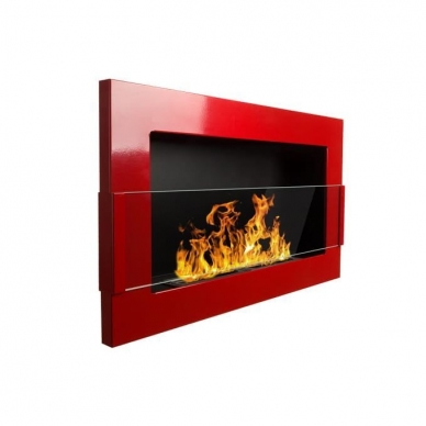 BIOHEAT 650x400 TUV RED LESS GLASS bioethanol fireplace wall-mounted-insert 1