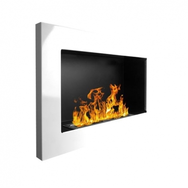 BIOHEAT 650x400 TUV WHITE LESS bioethanol fireplace wall-mounted-insert 1