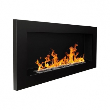 BIOHEAT 900x400 TUV BLACK bioethanol fireplace wall-mounted-insert 1