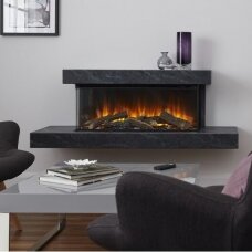 BRITISH FIRES BROCKENHURST 1200 GREY electric fireplace wall-mounted