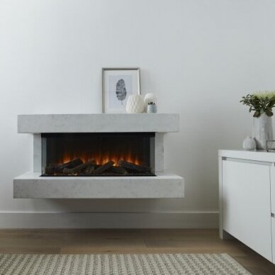 BRITISH FIRES WINCHESTER 1200 WHITE electric fireplace wall-mounted