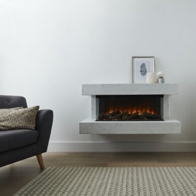 BRITISH FIRES WINCHESTER 870 WHITE electric fireplace wall-mounted